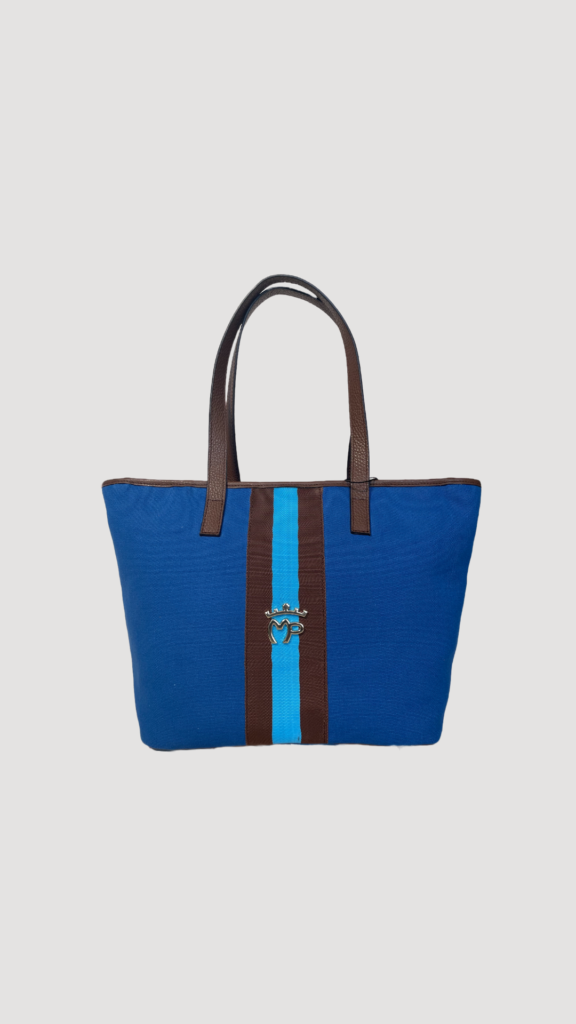 Bolso shopper azul Montepicaza estilo elegante
