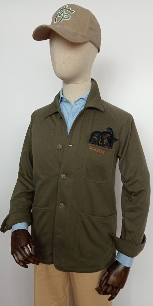 chaqueta punto verde
