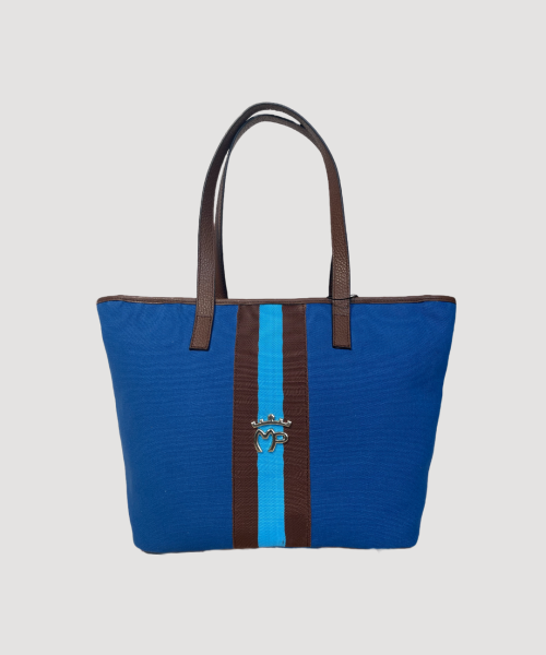 Bolso shopper azul Montepicaza estilo elegante