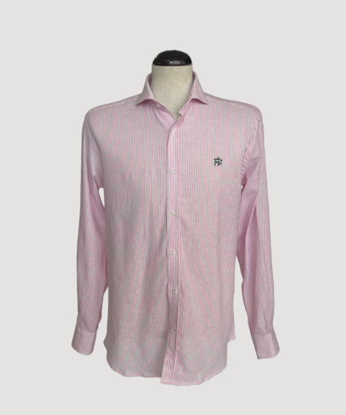 Camisa rayas rosas de manga larga Montepicaza